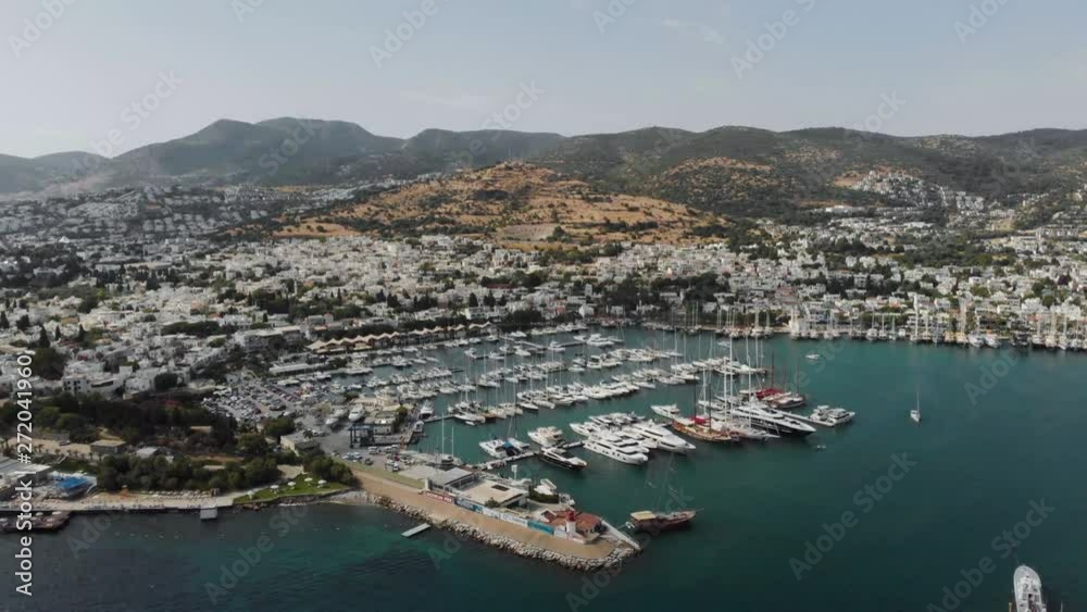 Turkey Bodrum Coastline Aerial View