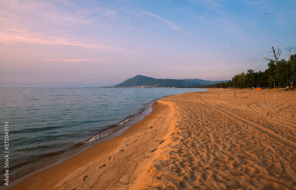 The eastern coast of Lake Baikal The eastern coast of Lake Baikal