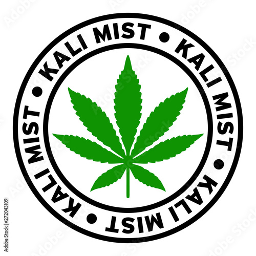 Round Kali Mist Marijuana Strain Clipart