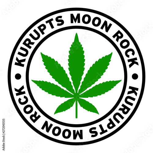 Round Kurupts Moon Rock Marijuana Strain Clipart
