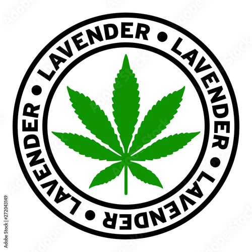 Round Lavender Marijuana Strain Clipart