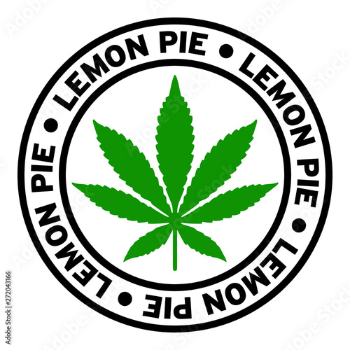 Round Lemon Pie Marijuana Strain Clipart