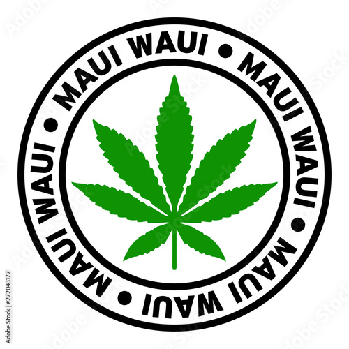Round Maui Waui Marijuana Strain Clipart