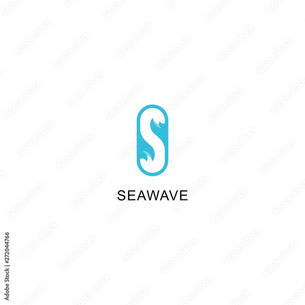 Fototapeta premium S and Wave