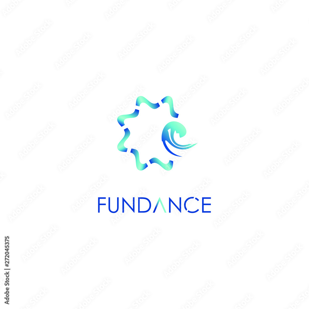 Fundance Logo Design on White Background Fundance Logo Design on White Background