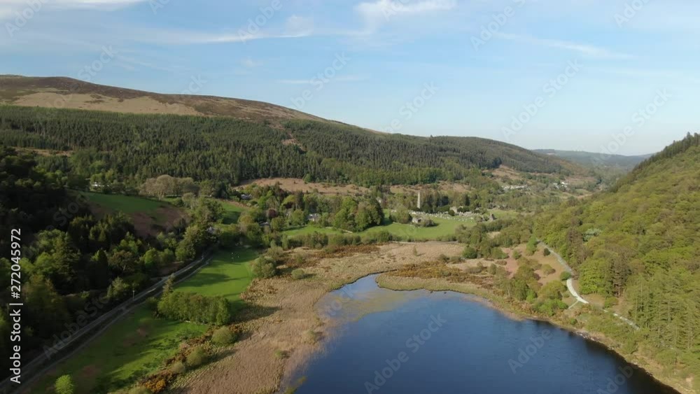 The lakes at Glendalough in the Wicklow mountains of Ireland - travel photography