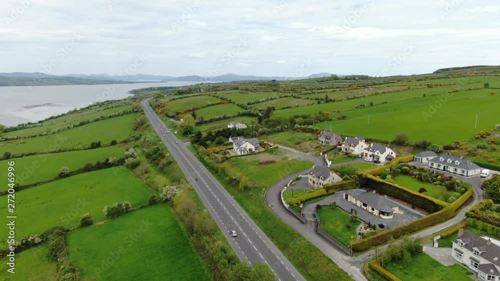 The wide landscape of Manorcunningham view in Ireland - travel photography The wide landscape of Manorcunningham view in Ireland - travel photography