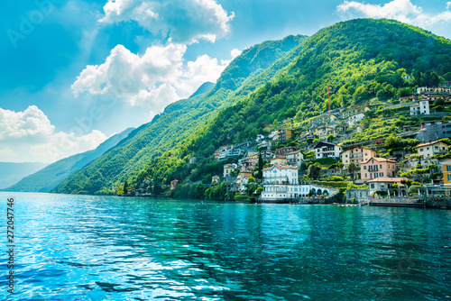 View of beautiful lake , Como lake , Italy © gritsalak