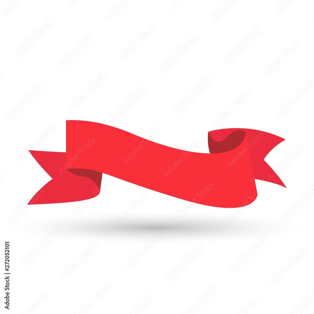 red ribbons isolated on white background red ribbons isolated on white background