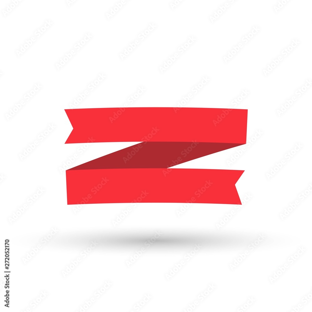 red ribbons isolated on white background red ribbons isolated on white background
