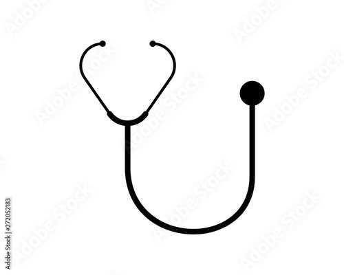 Stethoscope symbol icon isolated on background. Vector illustration