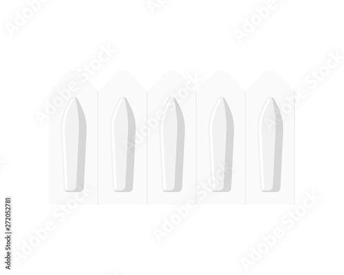 Medication suppository modern flat vector isolated on white. Medicine rectal or vaginal treatment for hemorroids, thrush microbiome, std, immune system stimulation illustration