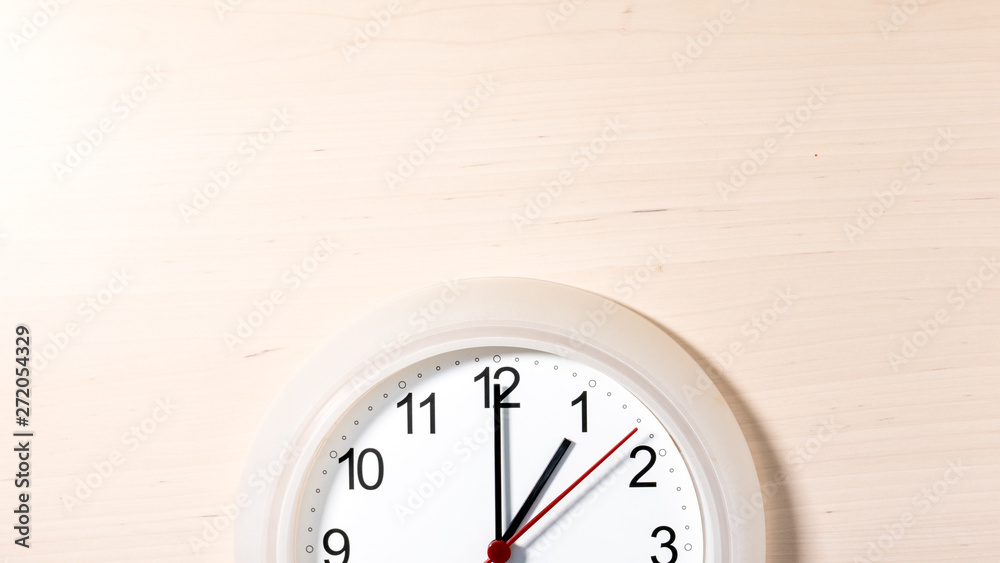 Clock ticking showing one hour Clock ticking showing one hour