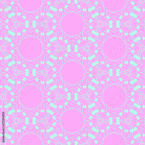 Pastel beauty pattern with floral elements