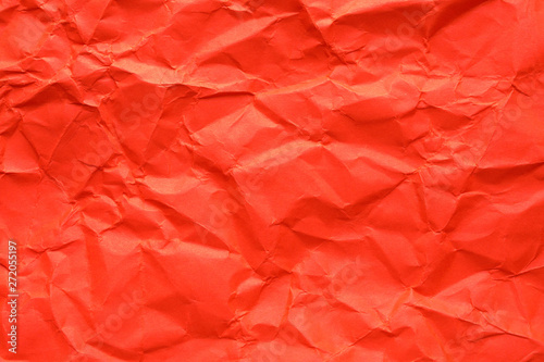 Sheet of color crumpled paper as background. Space for design