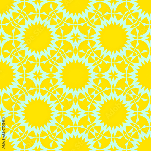 Beauty floral yellow pattern, spring cover design