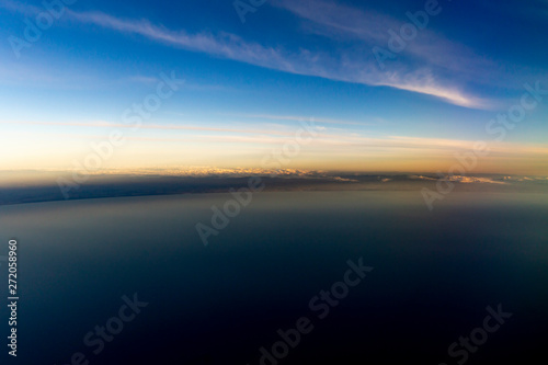 Flying above North Island  New Zealand