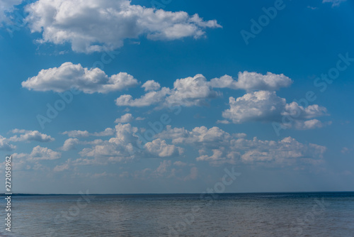 Cloudscape over a Beach at the Baltic Sea Coast in Latvia