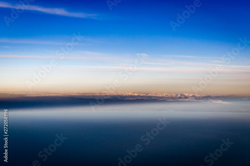 Flying above North Island  New Zealand