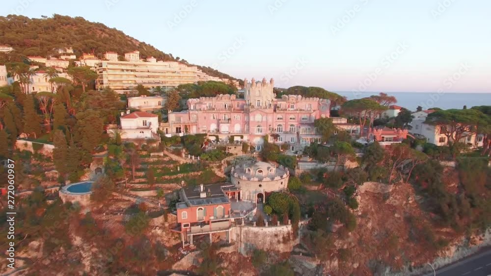Aerial view, bay of angels, Cote d'azur, France, Nice Aerial view, bay of angels, Cote d'azur, France, Nice