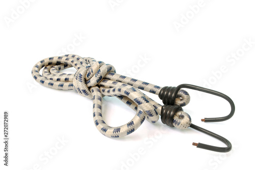 Elastic strap on white background.(with Clipping Path).