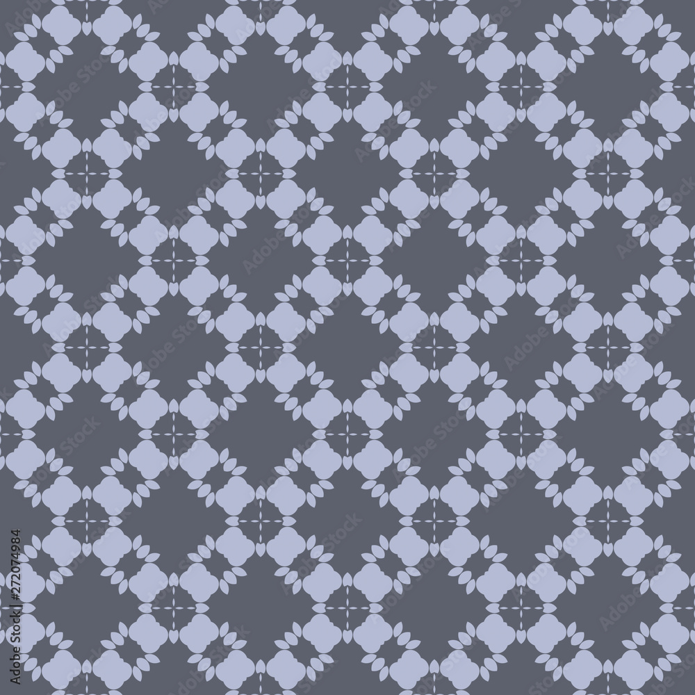 Grey floral pattern with beautiful geometric floral form Grey floral pattern with beautiful geometric floral form