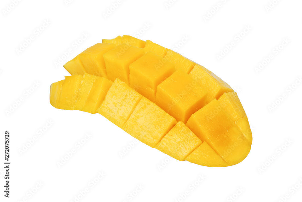 Mango Luck Anan on white background.(with Clipping Path).;