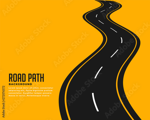 curve winding roadway background design