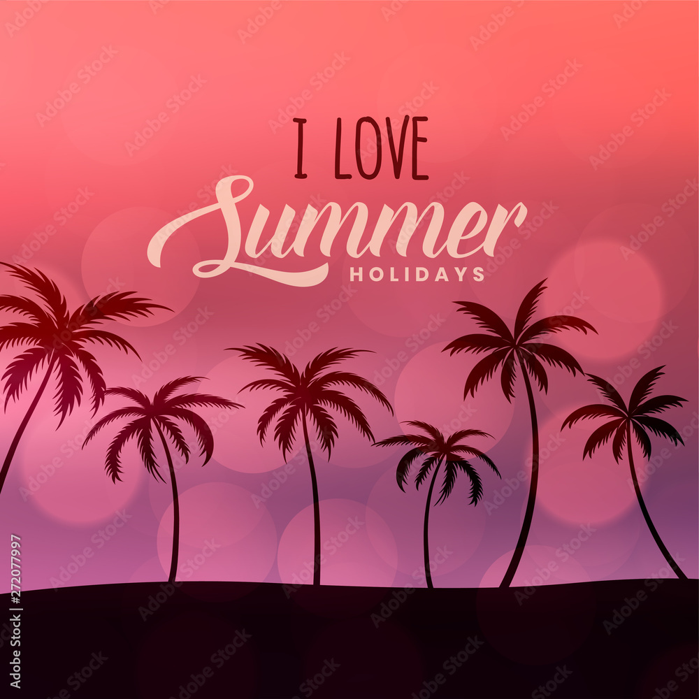 Obraz premium summer holidays beach scene background