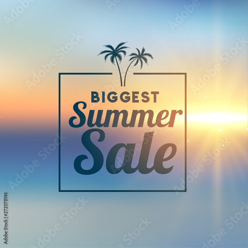 awesome summer sale stylish background