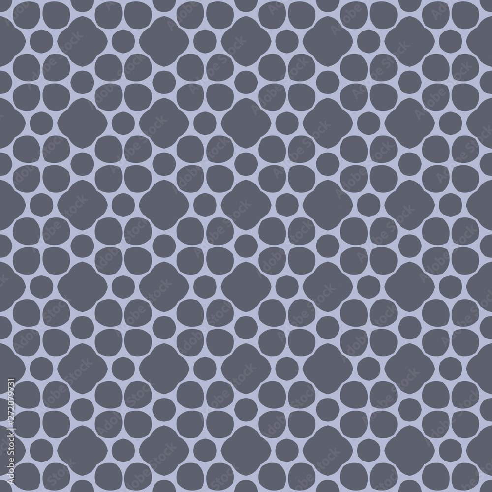 Grey monochrome floral abstract geometric pattern Grey monochrome floral abstract geometric pattern