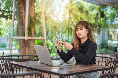  businesswoman, lady pondering over ideas