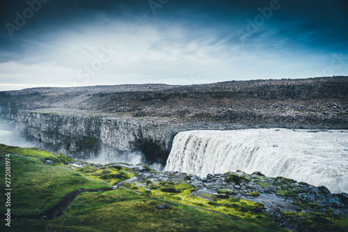 Dettifoss waterfall in Iceland landscape