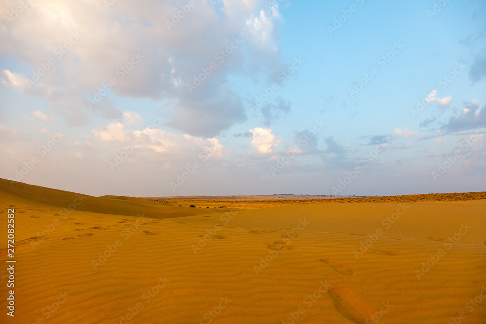 Thar Desert and Blue Sky