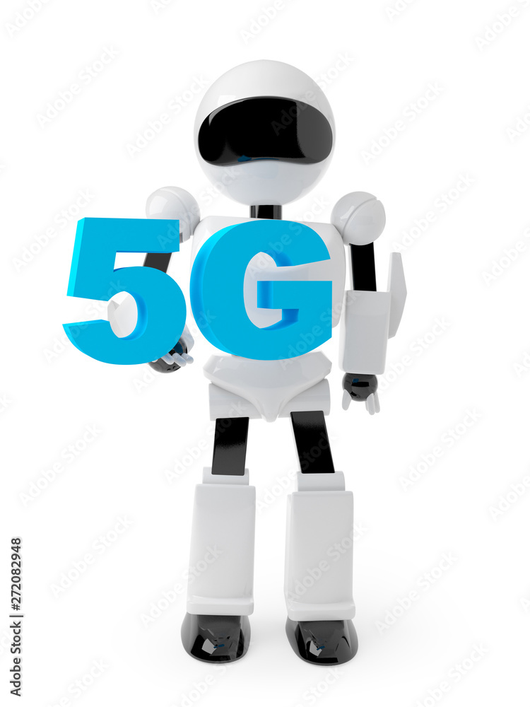android holding symbol 5G android holding symbol 5G