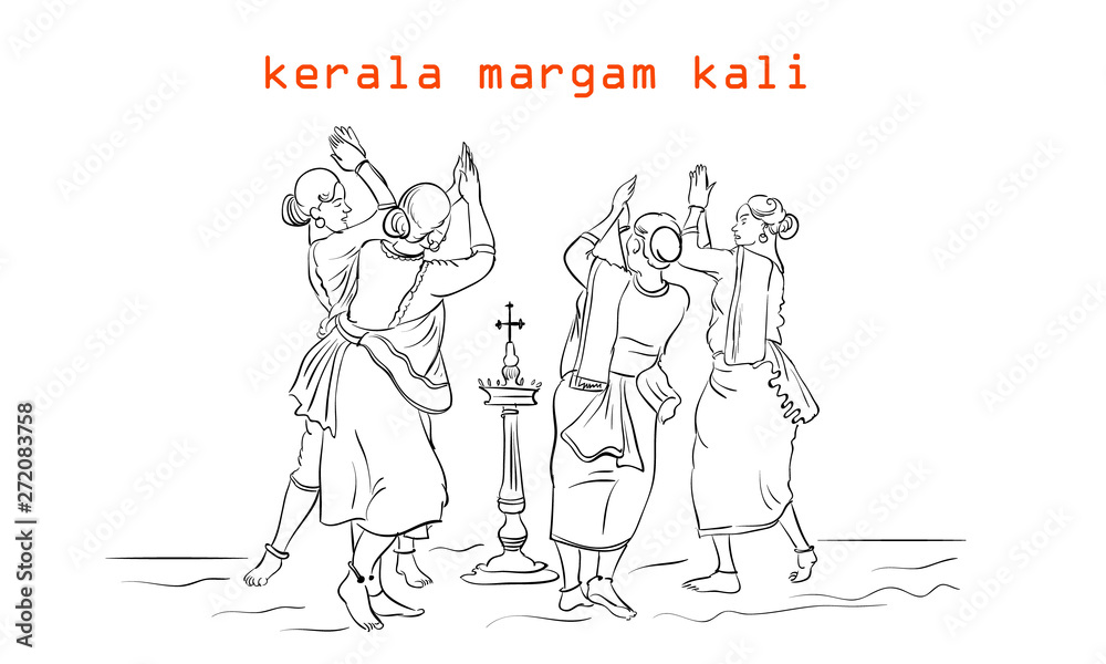 kerala people  margam kali folk dance