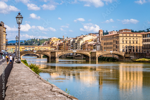 The Ponte Vecchio over the Arno river in Florence, Tuscany, Italy