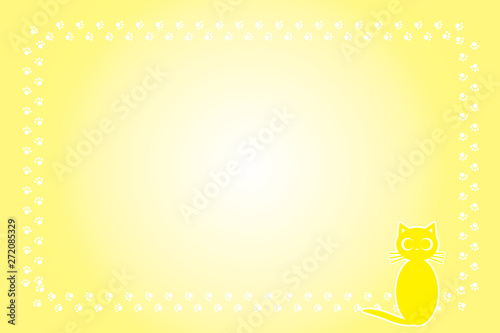 背景素材 ねこの足跡 肉球 子ねこ アニマル かわいい イラスト ペットショップ ポップアート 無料 Stock Vector Adobe Stock