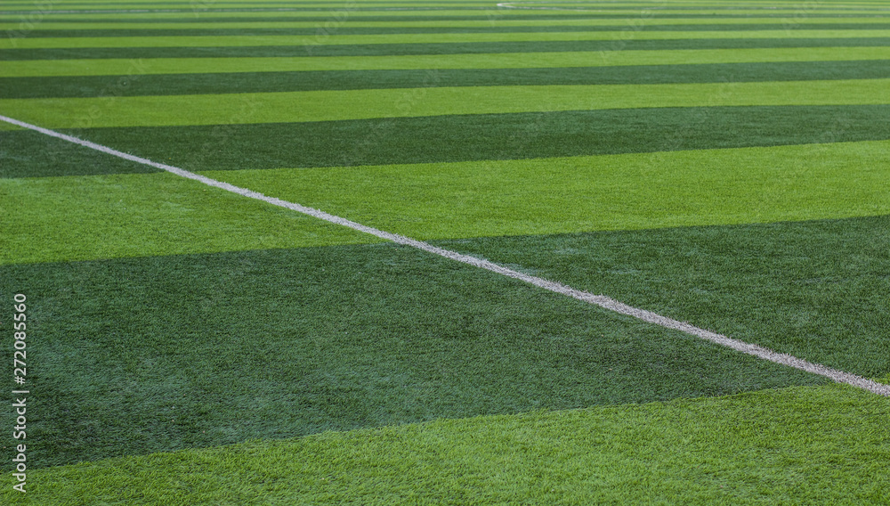 football field natural green grass smooth perspective surface