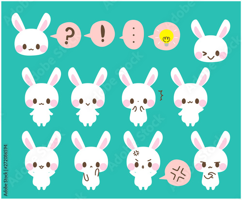 うさぎアイコン ひらめき 驚く 怒る 悩む 考える バイバイ おすまし イラスト Vector De Stock Adobe Stock うさぎアイコン ひらめき 驚く 怒る 悩む 考える バイバイ おすまし イラスト Vector De Stock Adobe Stock