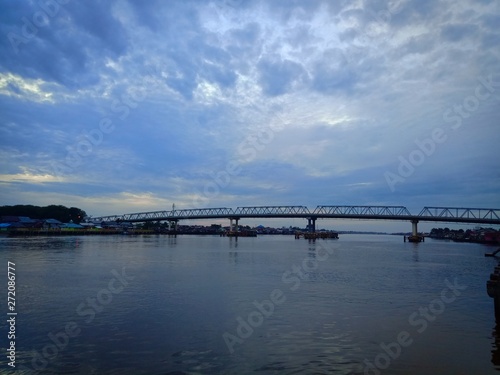 cloud in the sky with the bridge scenery  © herry caineng
