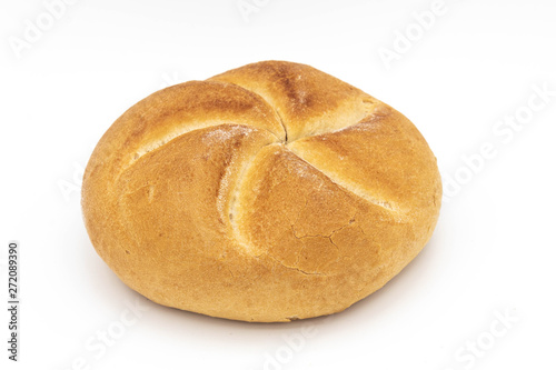 German bread isolated on white background