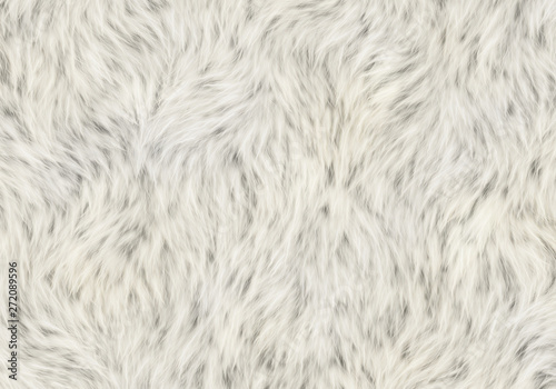 white soft fleece shaggy pelt