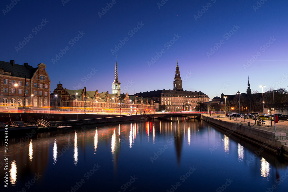 Copenhagen city view at Christianborg Palace