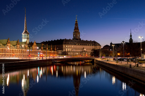 Copenhagen city view at Christianborg Palace