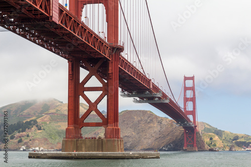 The Golden Gate bridge in San Francisco bay