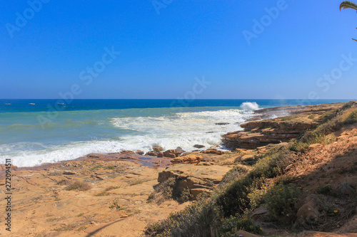 Algarve Beautiful Landscape on Praia da Luz Beach  Lagos  Algarve  Portugal