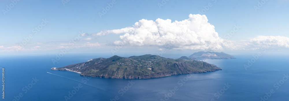 Île éolienne de Lipari, Sicile, Italie - obrazy, fototapety, plakaty 