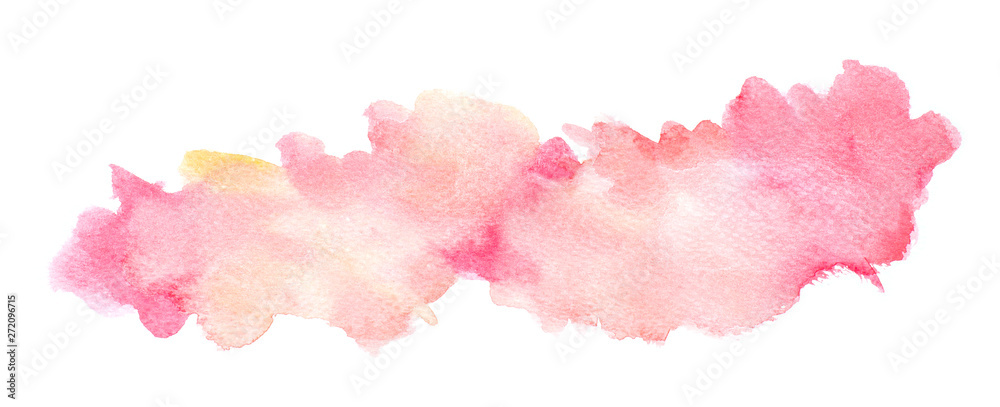 Obraz premium Abstract red watercolor on white background, Red color splashing on the paper, to design and decoration backgrounds banners