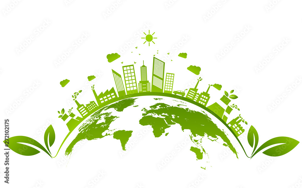 © 3rus - Ecology concept and Environmental ,Banner design elements for sustainable energy development, Vector illustration